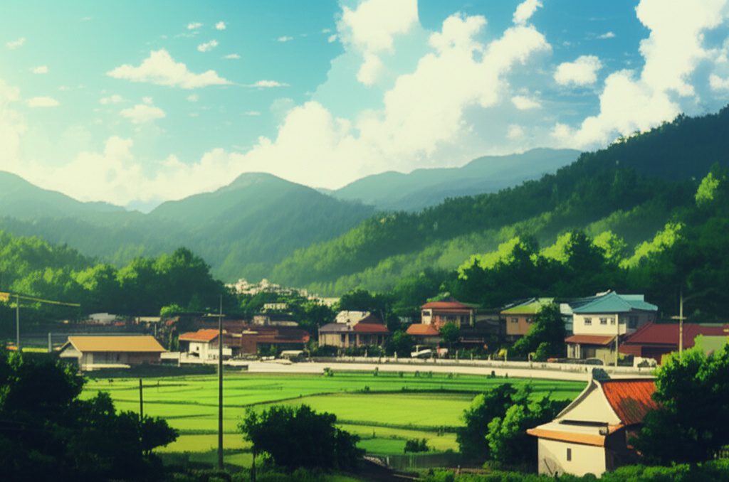 DMZ border area between North and South Korea